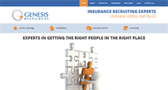 Desktop Screenshot of genesisresources.com